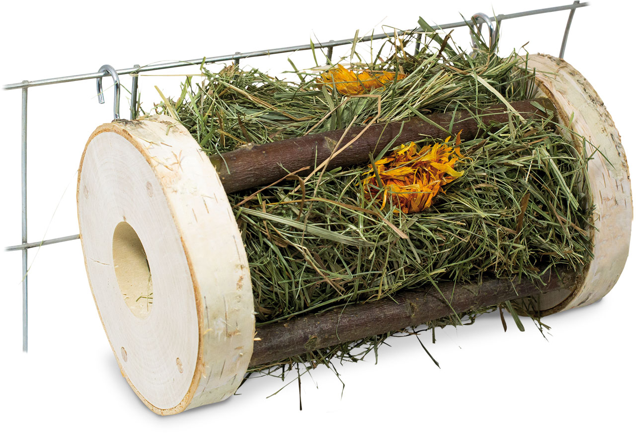 Distributeur de foin pour lapins et rongeurs et bois, produit naturel JR FARM