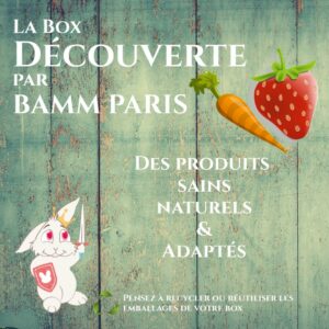 Box découverte fruits et légumes BAMM Paris lapins cochons d'inde hamster chinchilla gerbilles souris rats perroquets