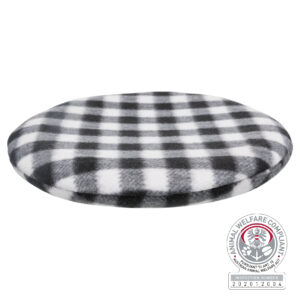 Coussin chauffant Trixie - Noir et blanc motif carreaux