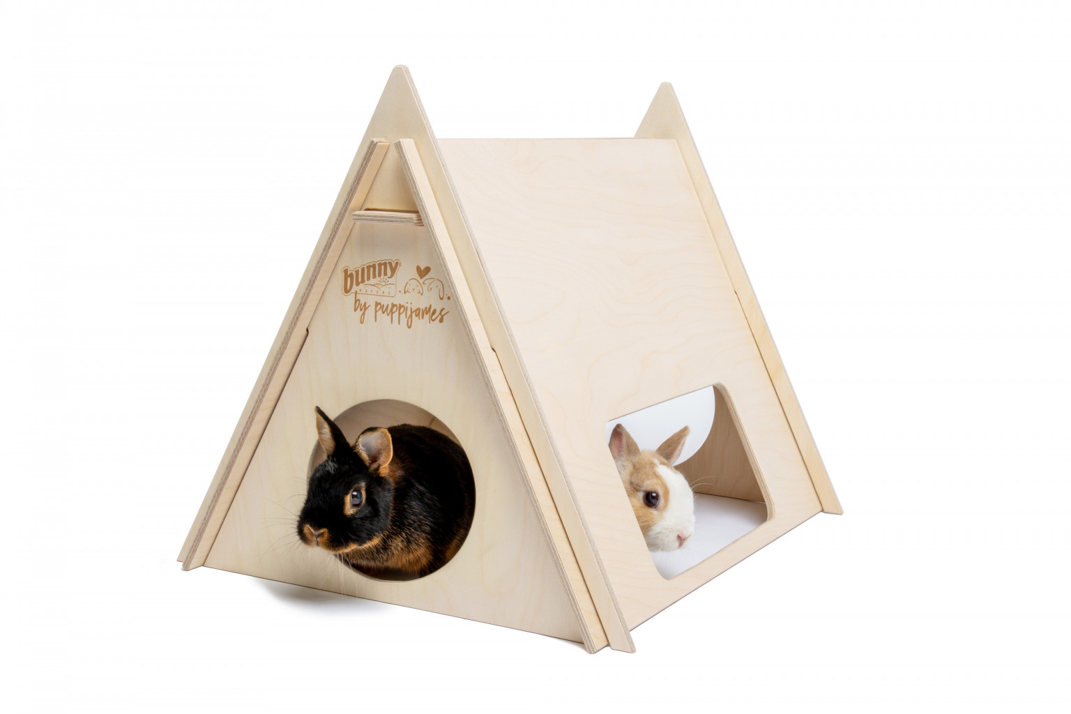 Tente de camping en bois bunny nature