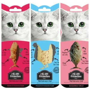 My little friandise naturelle pour chat et chaton - chats - chatons poisson poulet thon maquereau