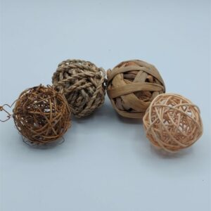 Quatuor balles naturelles bamm paris lapins rongeurs cochons d'inde octodon chinchilla