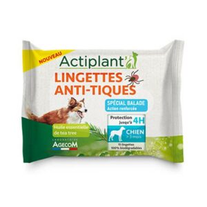 Acti Lingettes anti tiques antiparasitaire chiens