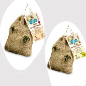 Sac de jute foin et friandises Bunny Nature