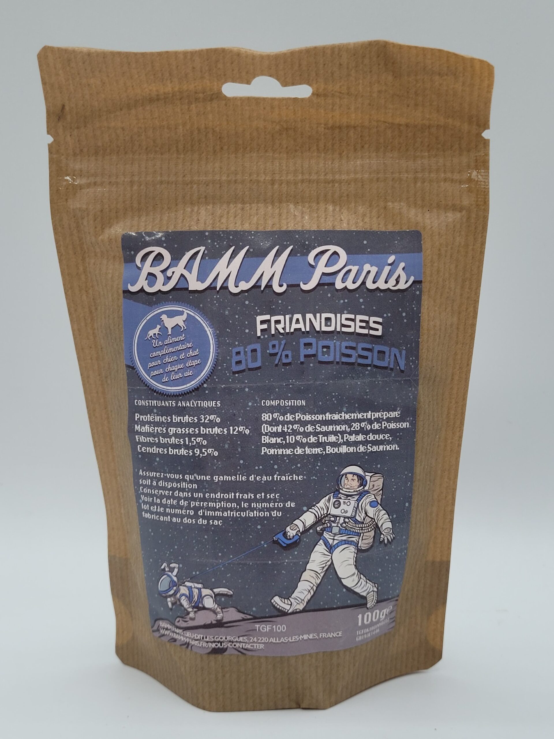 BAMM Paris Friandises 80% de poisson pour chiens et chats 2