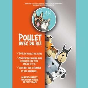 BAMM Paris croquettes poulet et riz alimentation pour chiens petites races