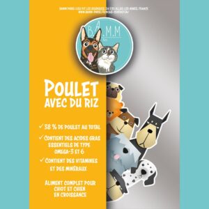 BAMM Paris croquettes poulet et riz alimentation pour chiot