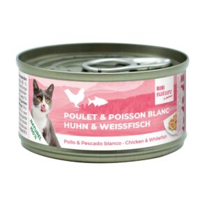 Bubi Nature pour chats poulet et poisson blanc