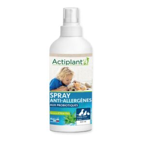 Actiplant Spray Anti-Allergènes 2 en 1 pour la maison chiens chats lapins nacs