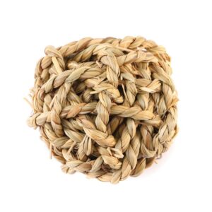 Balle en sisal pour chats, lapins et rongeurs