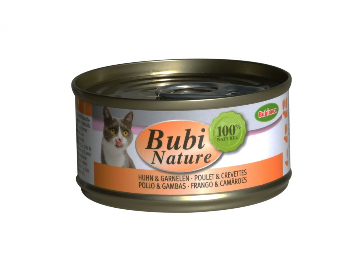 Bubi Nature poulet et crevettes alimentation chats