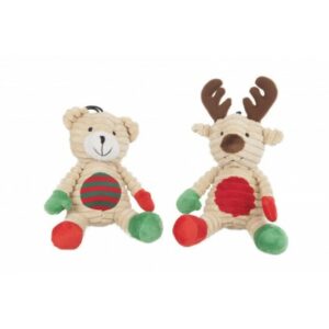 lot-de-2-peluches-de-noel-ours-et-renne pour chiens