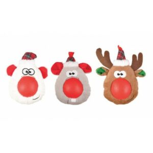 peluches-de-noel-avec-balle-sonore-21-cm pour chiens