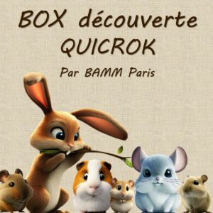 Box découverte QUICROK par BAMM Paris pour lapins, cochons d'inde, octodons, chinchillas, hamsters, gerbilles