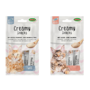 Friandises à lécher au poisson - saumon ou thon - pour chats par Bubimex