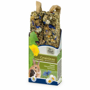 JR FARM Grainless bâtonnets à grignoter aux fleurs de bleuets et à la marguerite pour lapins et rongeurs