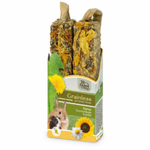 JR FARM Grainless bâtonnets à grignoter aux fleurs de tournesol et à la camomille pour lapins et rongeurs