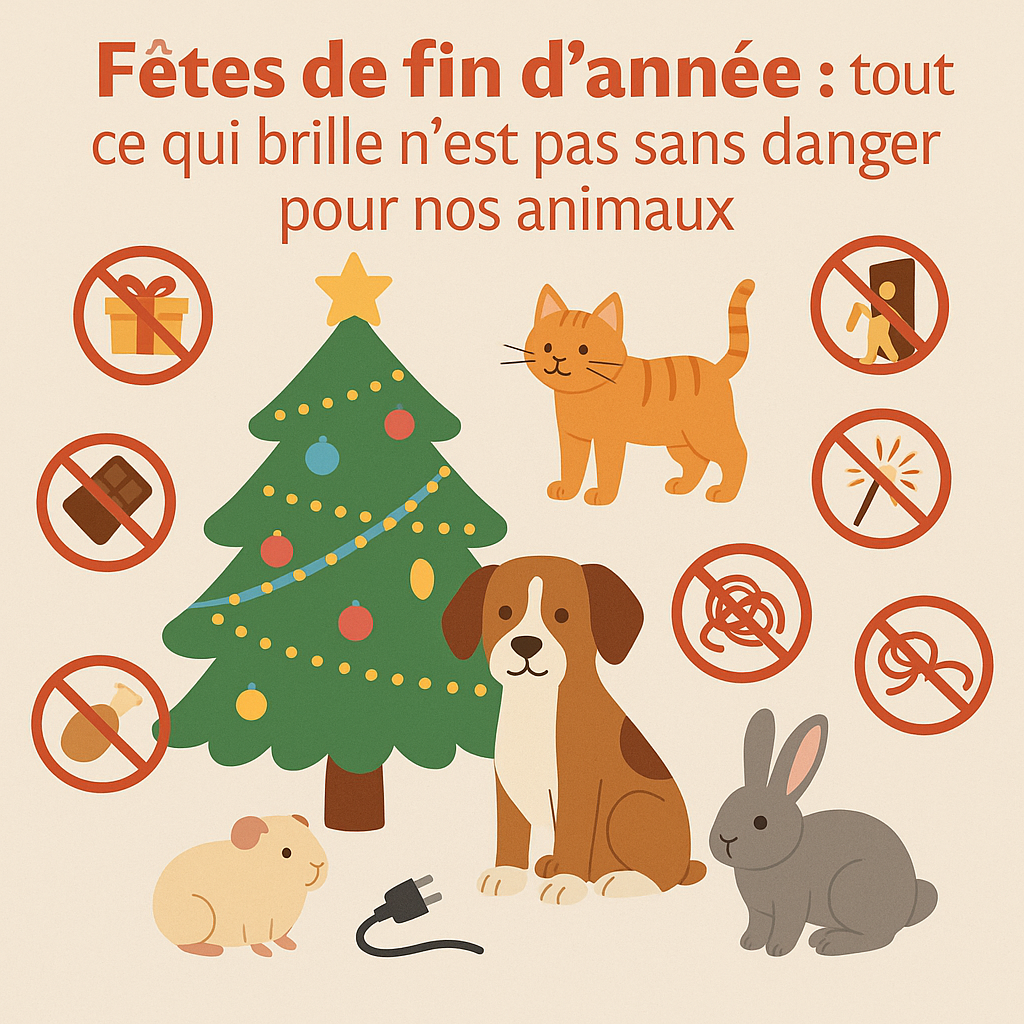 danger fêtes noël pour les animaux
