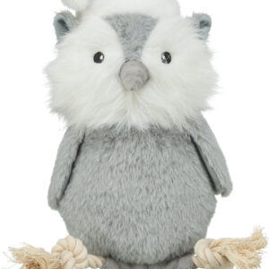 Hibou avec corde en peluche pour chiens par trixie